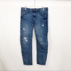 G-Star Raw Restored Denim 5620 3D Low Boyfriend Jeans, Size 28 Waist x 32 Length